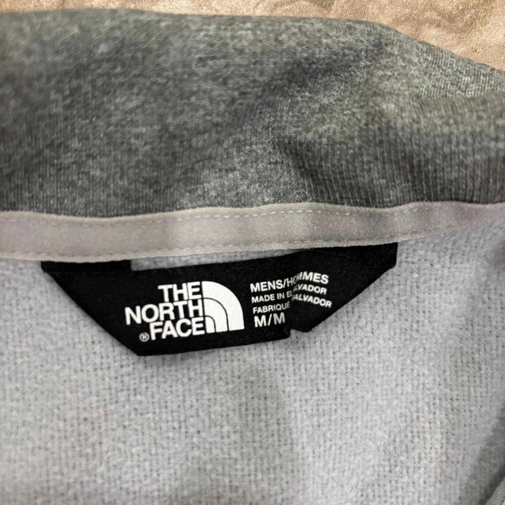 The North‎ Face Mens Quarter Zip Pullover Grey Performance Fleece Jacket M
